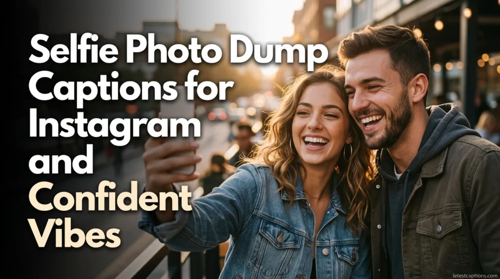 Selfie Photo Dump Captions for Instagram and Confident Vibes