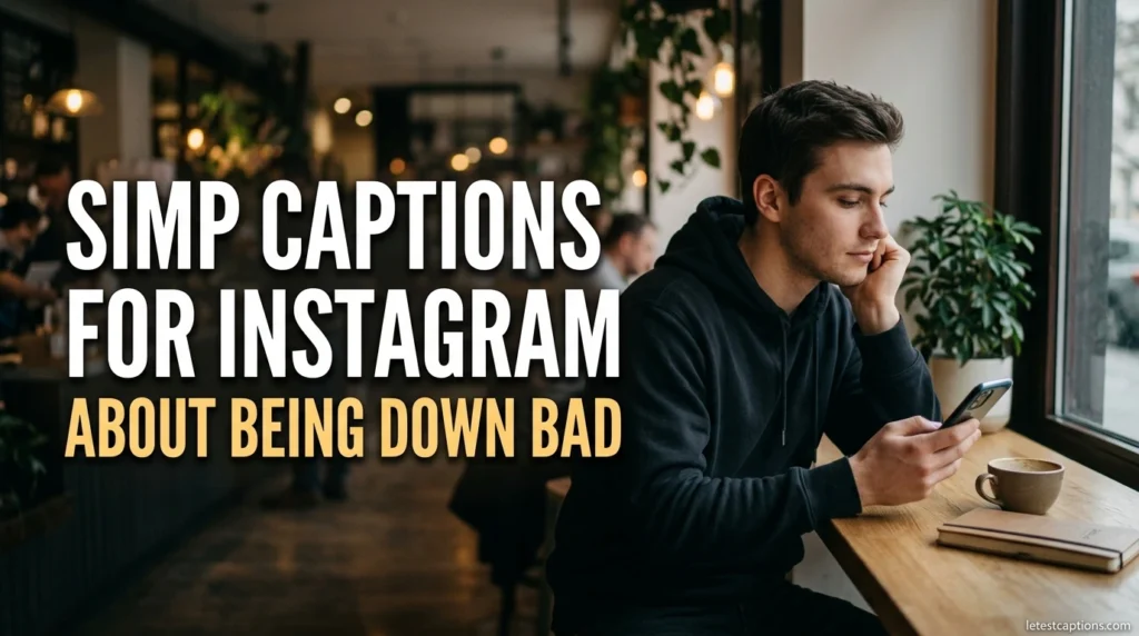 Simp Captions for Instagram About Being Down Bad
