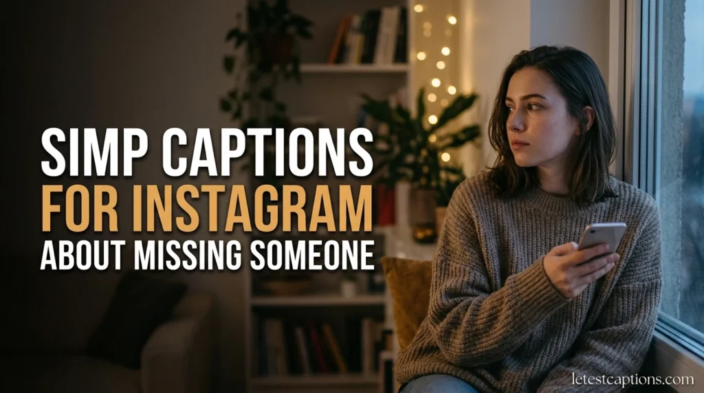 Simp Captions for Instagram About Missing Someone