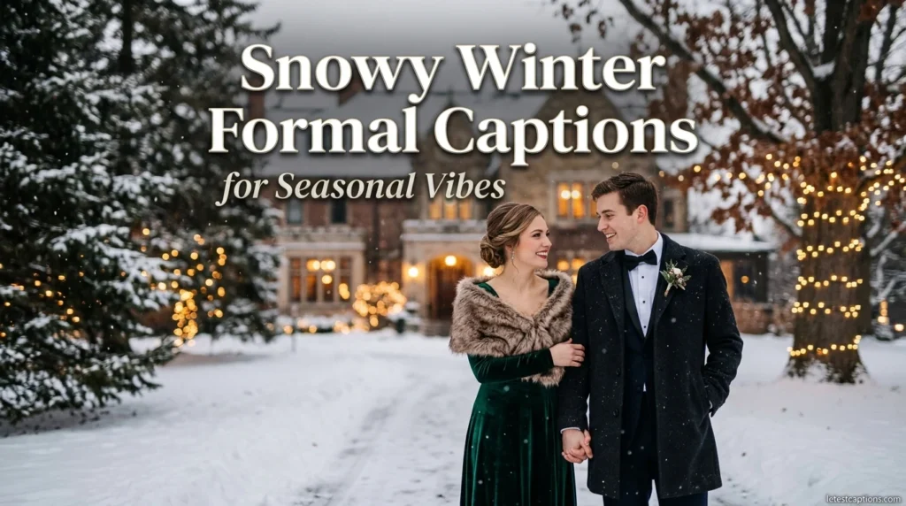 Snowy Winter Formal Captions for Seasonal Vibes