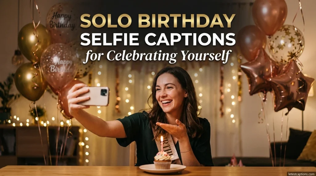 Solo Birthday Selfie Captions for Celebrating Yourself