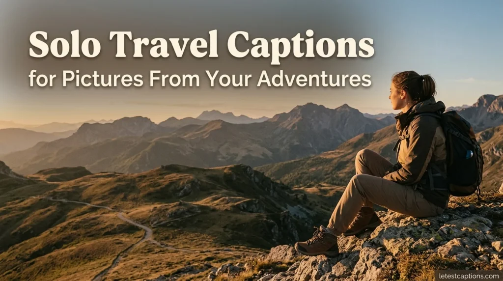 Solo Travel Captions for Pictures From Your Adventures