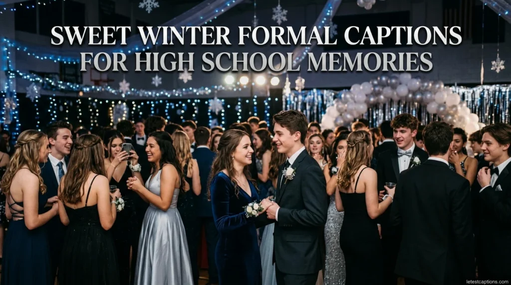 Sweet Winter Formal Captions for High School Memories