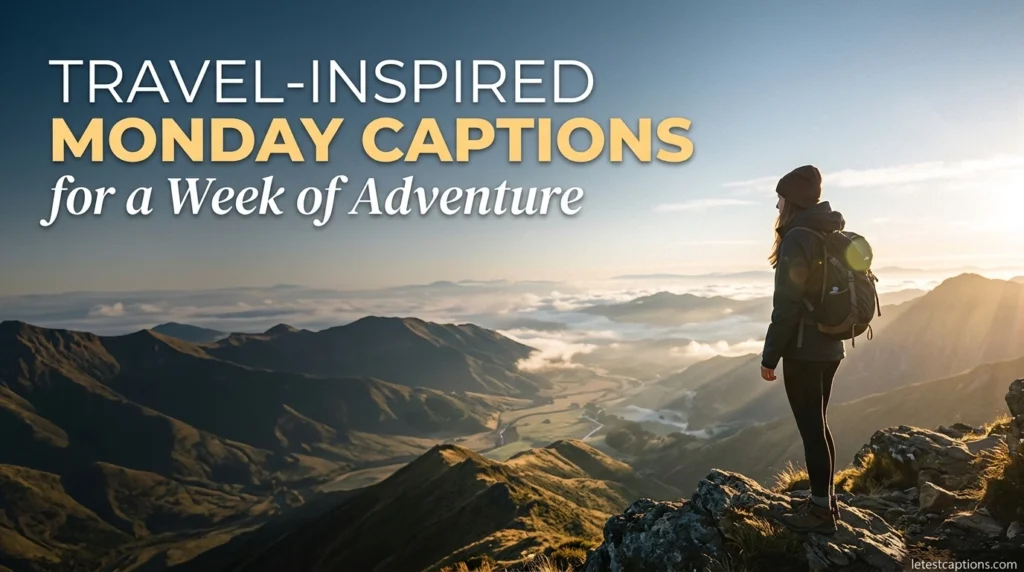 Travel-Inspired Monday Captions for a Week of Adventure