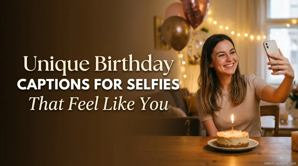 Unique Birthday Captions for Selfies That Feel Like You