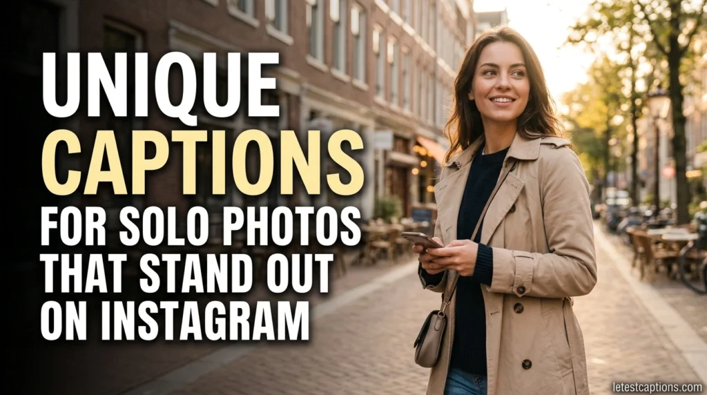 Unique Captions for Solo Photos That Stand Out on Instagram